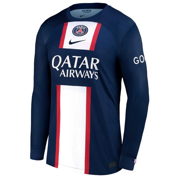 Tailandia Camiseta Paris Saint Germain Primera ML 2022-2023 Azul